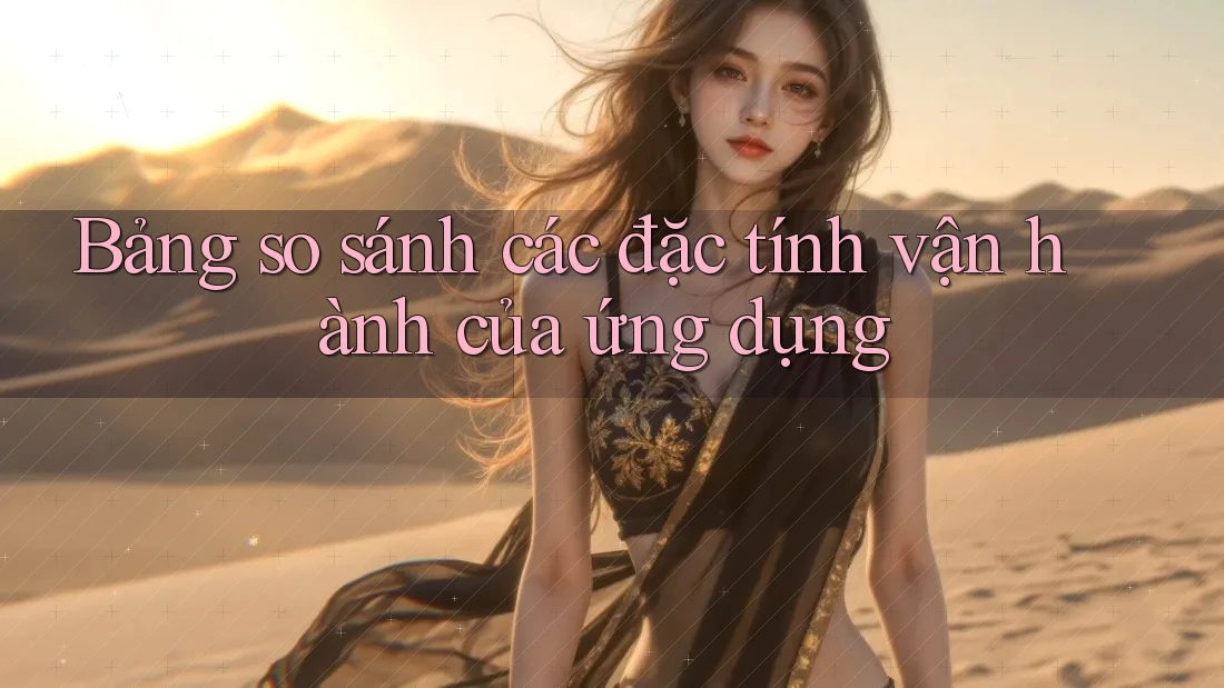 Bảng so sánh các đặc tính vận hành của ứng dụng Bảng so sánh các đặc tính vận hành của ứng dụng