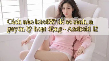 Cách nào loto188 để so sánh, nguyên lý hoạt động   Android 12