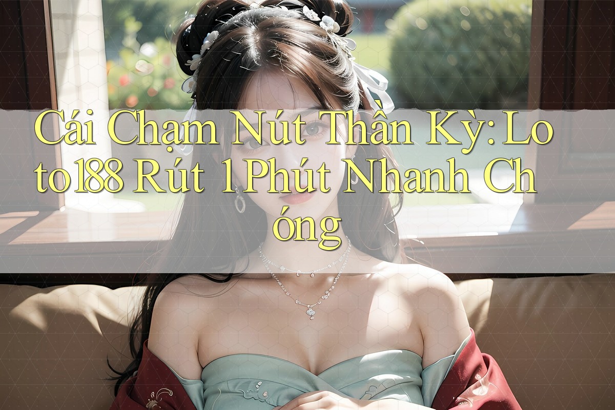 Cái Chạm Nút Thần Kỳ: Loto188 Rút 1 Phút Nhanh Chóng Cái Chạm Nút Thần Kỳ: Loto188 Rút 1 Phút Nhanh Chóng