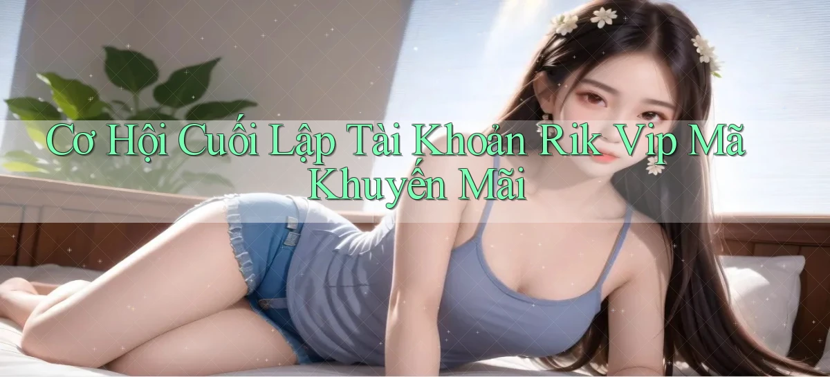 cơ hội cuối lập tài khoản rik vip mã khuyến mãi