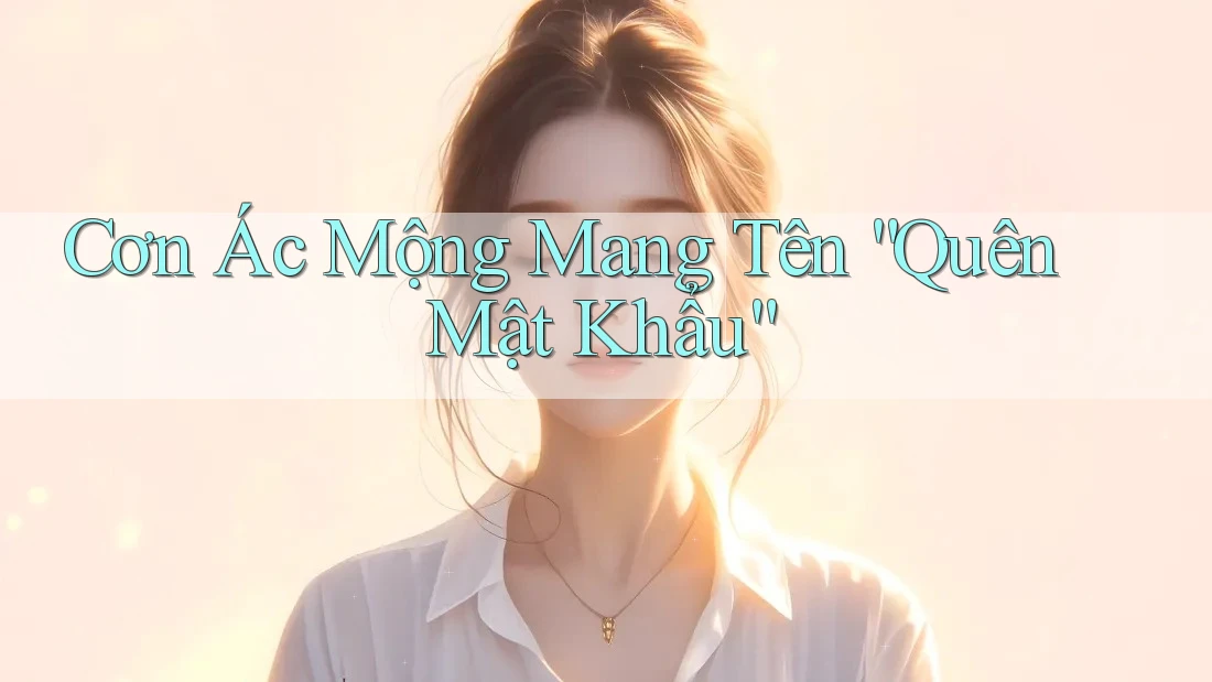 Cơn Ác Mộng Mang Tên “Quên Mật Khẩu”