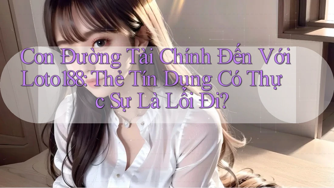 Con Đường Tài Chính Đến Với Loto188: Thẻ Tín Dụng Có Thực Sự Là Lối Đi?