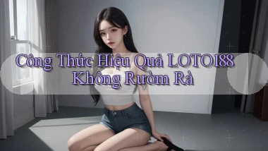 công thức hiệu quả loto188 không rườm rà