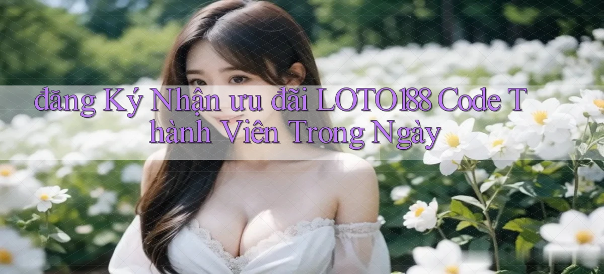 đăng ký nhận ưu đãi loto188 code thành viên trong ngày