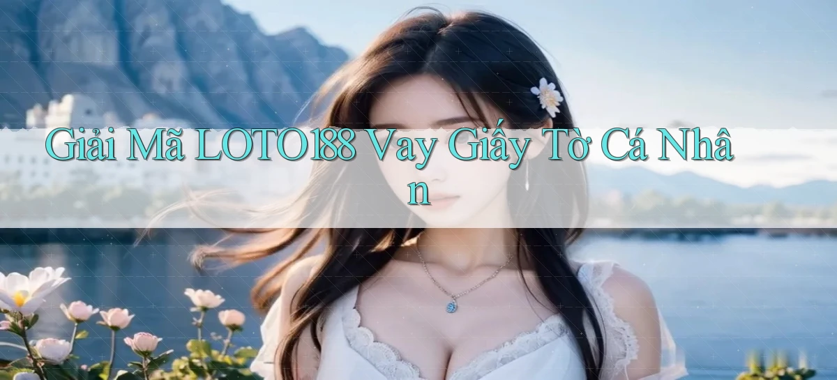 giải mã loto188 vay giấy tờ cá nhân