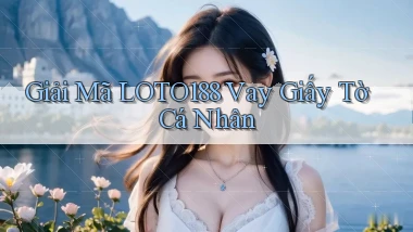 giải mã loto188 vay giấy tờ cá nhân