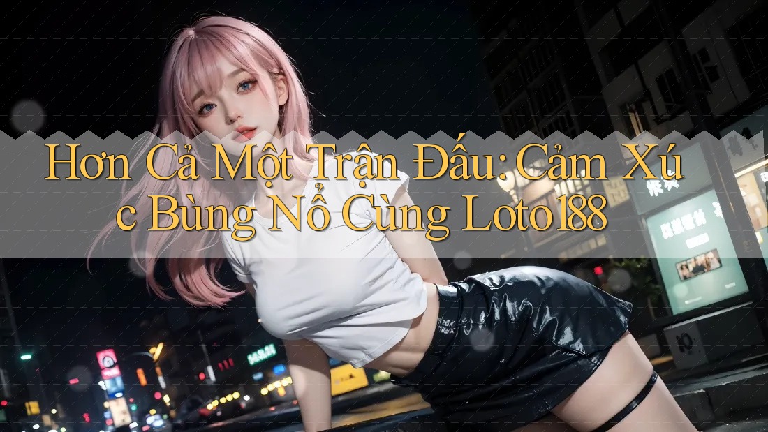 Hơn Cả Một Trận Đấu: Cảm Xúc Bùng Nổ Cùng Loto188 Hơn Cả Một Trận Đấu: Cảm Xúc Bùng Nổ Cùng Loto188