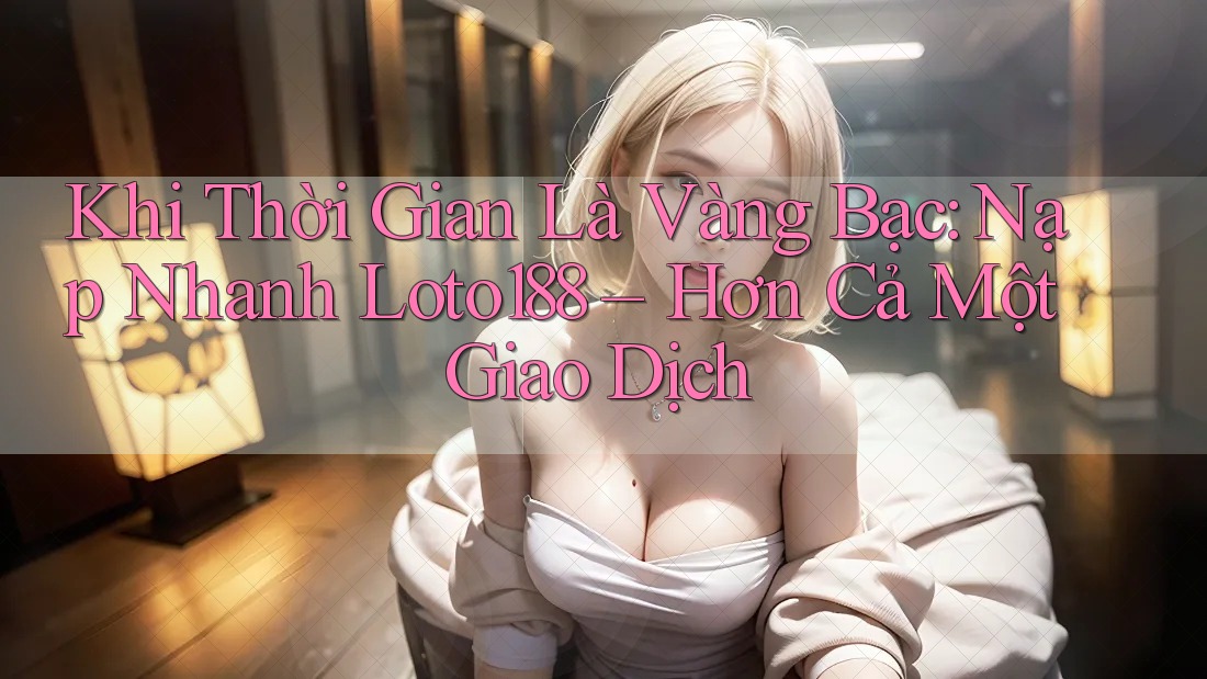 Khi Thời Gian Là Vàng Bạc: Nạp Nhanh Loto188 – Hơn Cả Một Giao Dịch Khi Thời Gian Là Vàng Bạc: Nạp Nhanh Loto188 – Hơn Cả Một Giao Dịch
