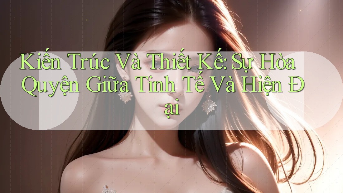Kiến Trúc Và Thiết Kế: Sự Hòa Quyện Giữa Tinh Tế Và Hiện Đại