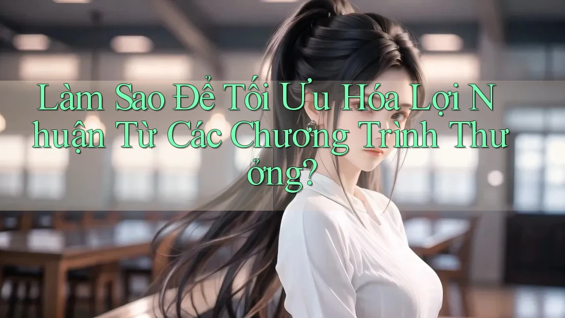 Làm Sao Để Tối Ưu Hóa Lợi Nhuận Từ Các Chương Trình Thưởng? Làm Sao Để Tối Ưu Hóa Lợi Nhuận Từ Các Chương Trình Thưởng?