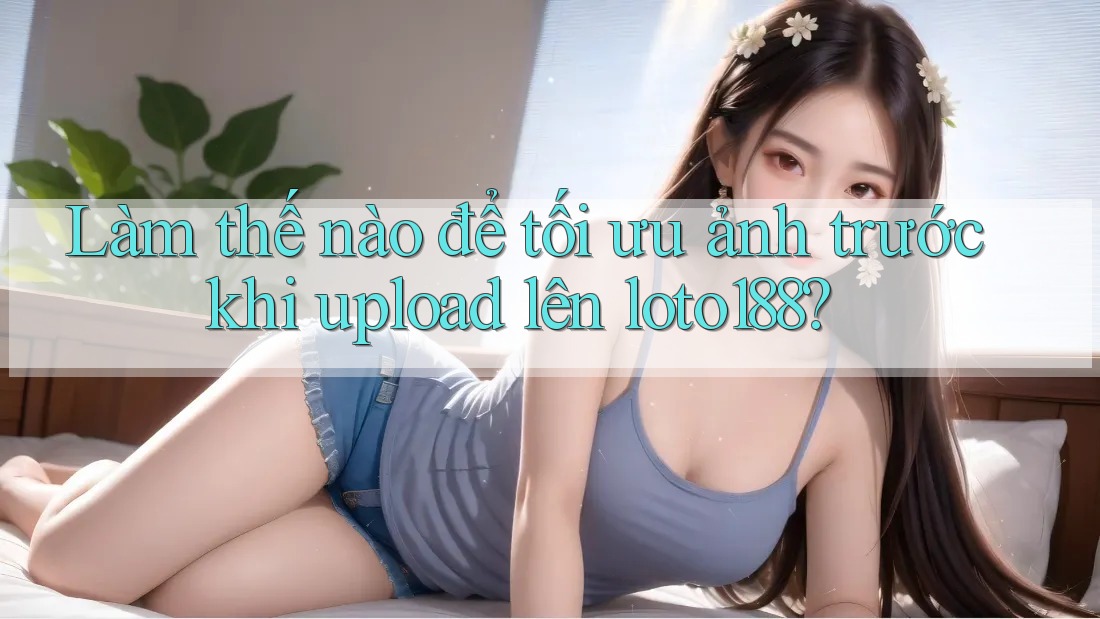 Làm thế nào để tối ưu ảnh trước khi upload lên loto188?