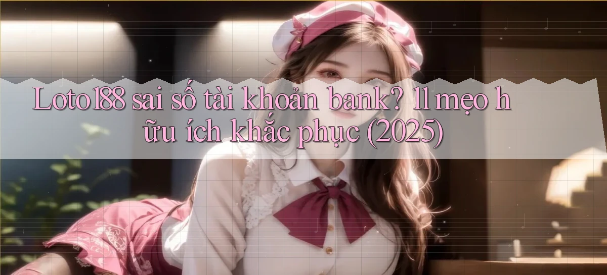 Loto188 sai số tài khoản bank 11 mẹo hữu ích khắc phục (2025)