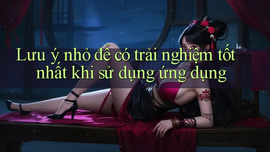 Lưu ý nhỏ để có trải nghiệm tốt nhất khi sử dụng ứng dụng Lưu ý nhỏ để có trải nghiệm tốt nhất khi sử dụng ứng dụng