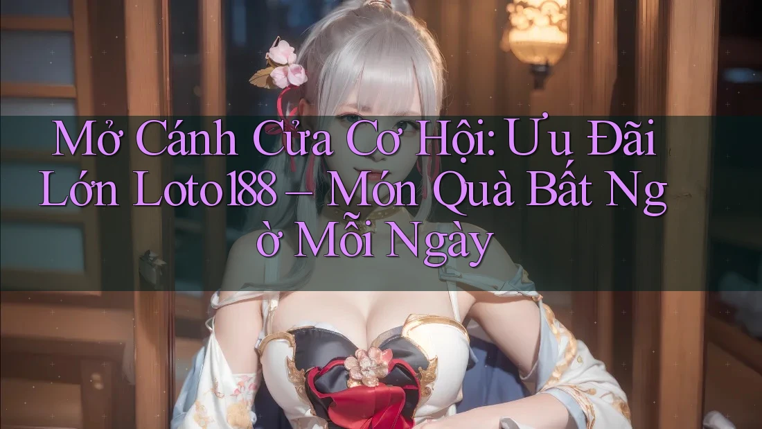 Mở Cánh Cửa Cơ Hội: Ưu Đãi Lớn Loto188 – Món Quà Bất Ngờ Mỗi Ngày Mở Cánh Cửa Cơ Hội: Ưu Đãi Lớn Loto188 – Món Quà Bất Ngờ Mỗi Ngày