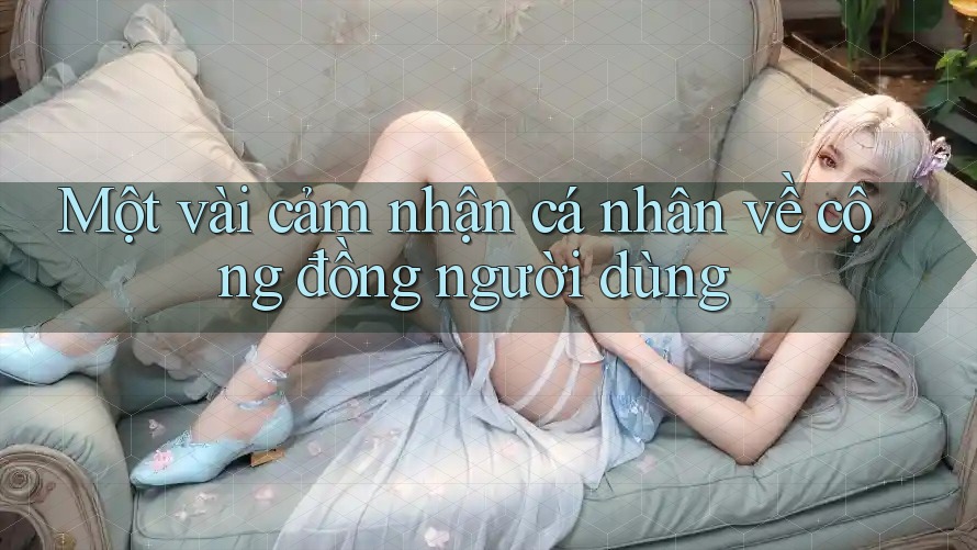 Một vài cảm nhận cá nhân về cộng đồng người dùng Một vài cảm nhận cá nhân về cộng đồng người dùng