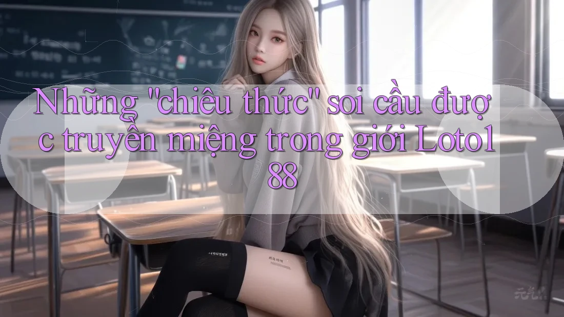 Những “chiêu thức” soi cầu được truyền miệng trong giới Loto188 Những “chiêu thức” soi cầu được truyền miệng trong giới Loto188