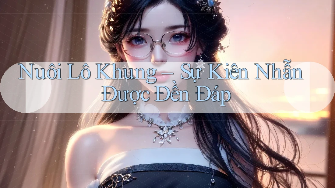 Nuôi Lô Khung – Sự Kiên Nhẫn Được Đền Đáp Nuôi Lô Khung – Sự Kiên Nhẫn Được Đền Đáp
