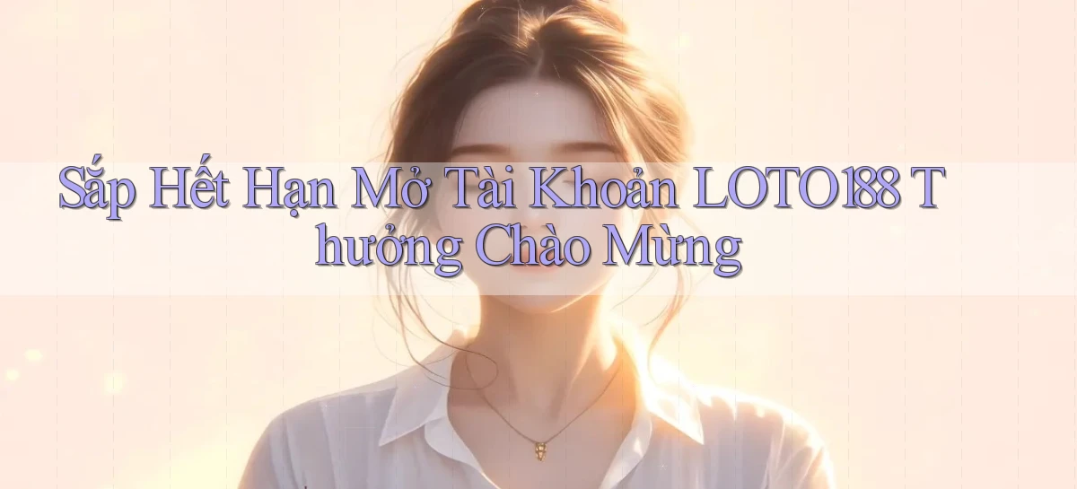 sắp hết hạn mở tài khoản loto188 thưởng chào mừng