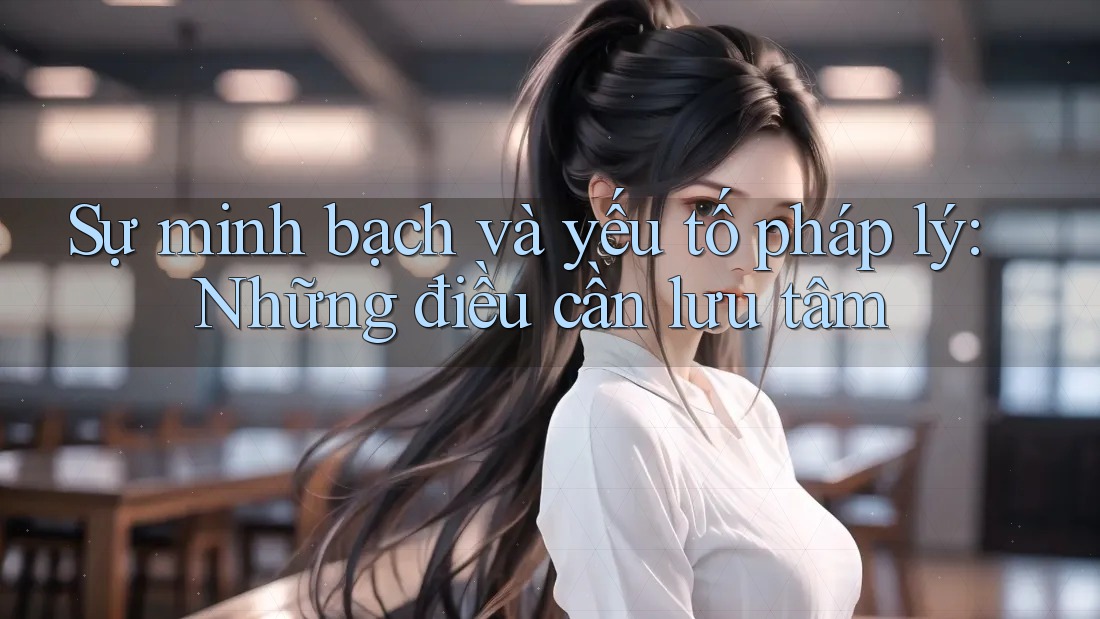 Sự minh bạch và yếu tố pháp lý: Những điều cần lưu tâm Sự minh bạch và yếu tố pháp lý: Những điều cần lưu tâm