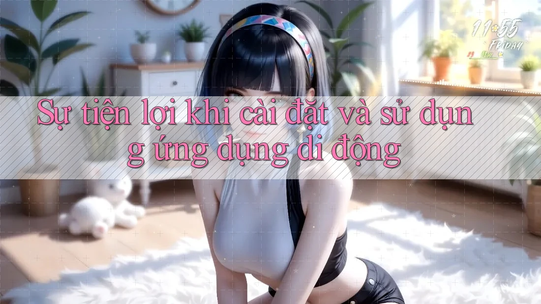 Sự tiện lợi khi cài đặt và sử dụng ứng dụng di động Sự tiện lợi khi cài đặt và sử dụng ứng dụng di động