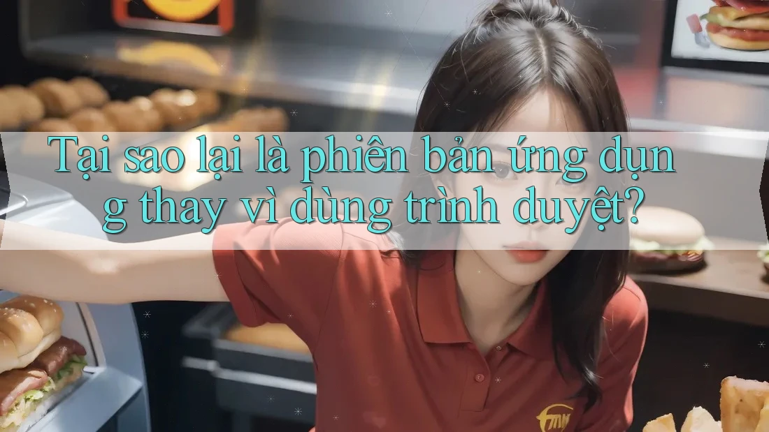 Tại sao lại là phiên bản ứng dụng thay vì dùng trình duyệt? Tại sao lại là phiên bản ứng dụng thay vì dùng trình duyệt?