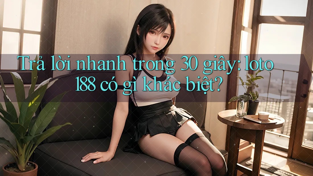 Trả lời nhanh trong 30 giây: loto188 có gì khác biệt?