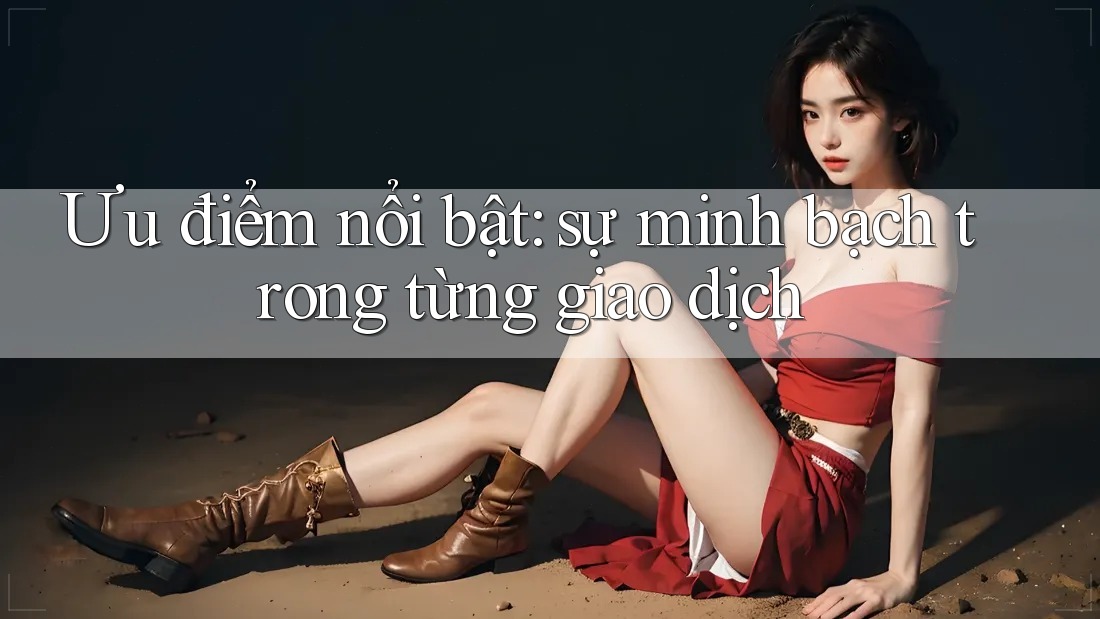 Ưu điểm nổi bật: sự minh bạch trong từng giao dịch